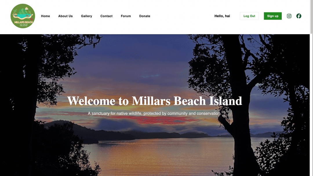 Millars Beach Website Remake